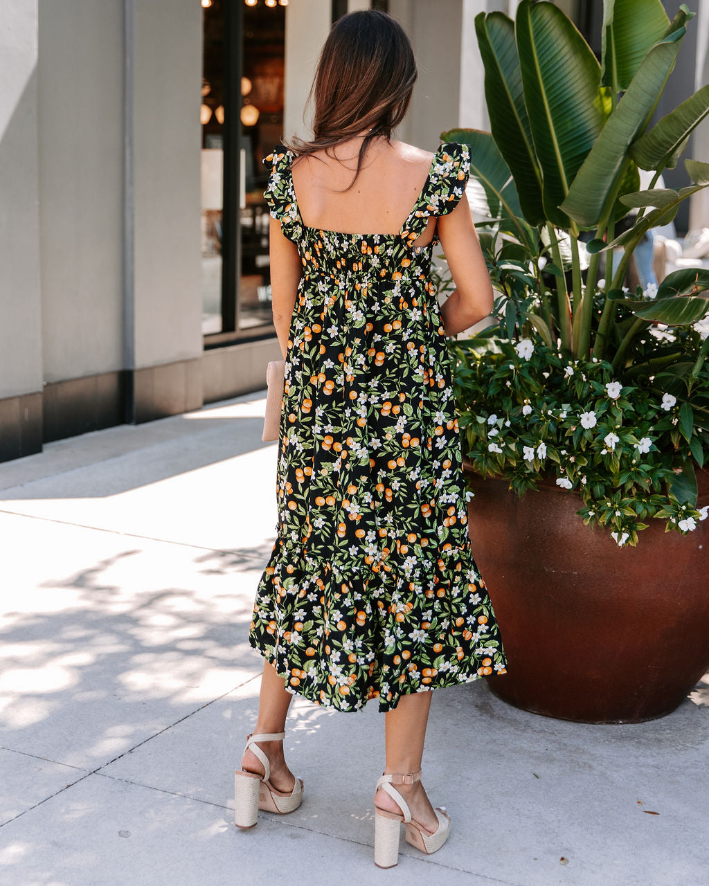 Orchard Ruffle Midi Dress - SALE - Se7enfashion