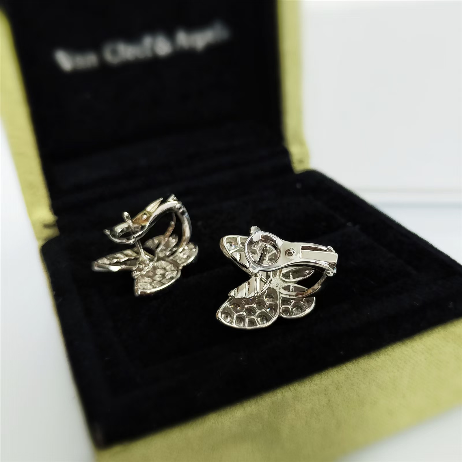 VCA Two Butterfly Earrings - Original Replica Club