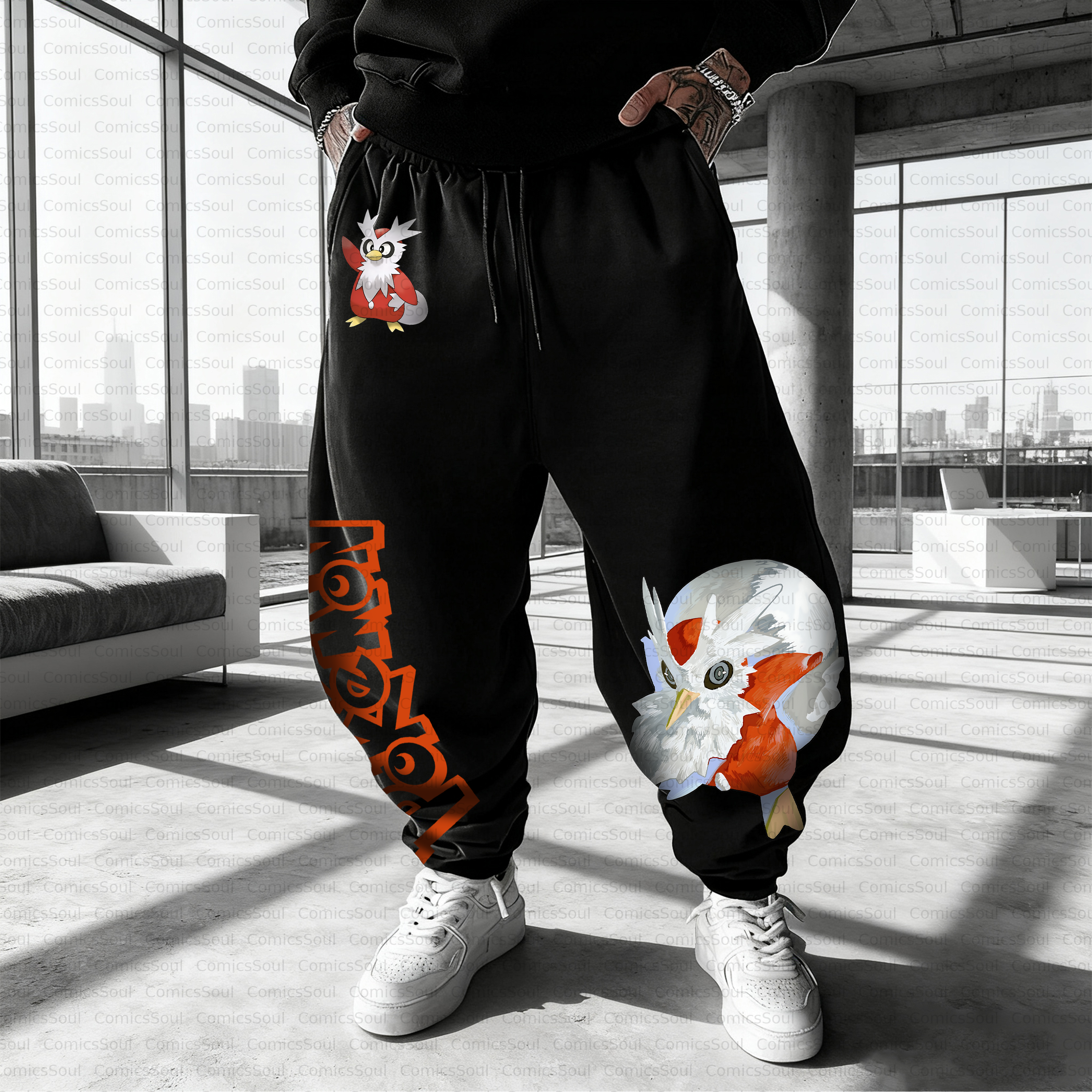 Unisex Casual Anime Streetwear Pant