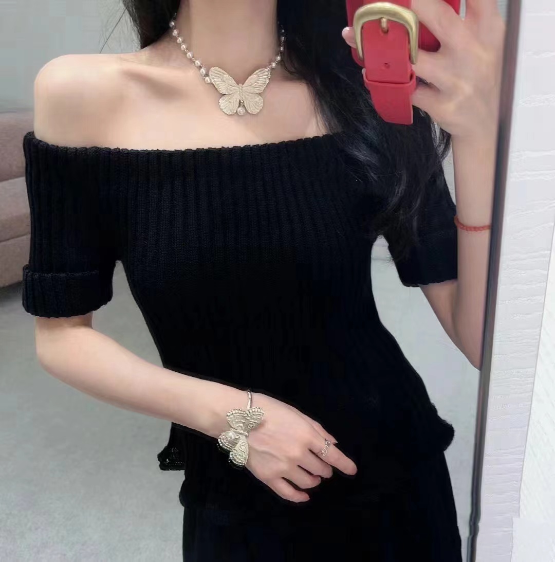 Dior Butterfly Pearl Necklace - Original Replica Club