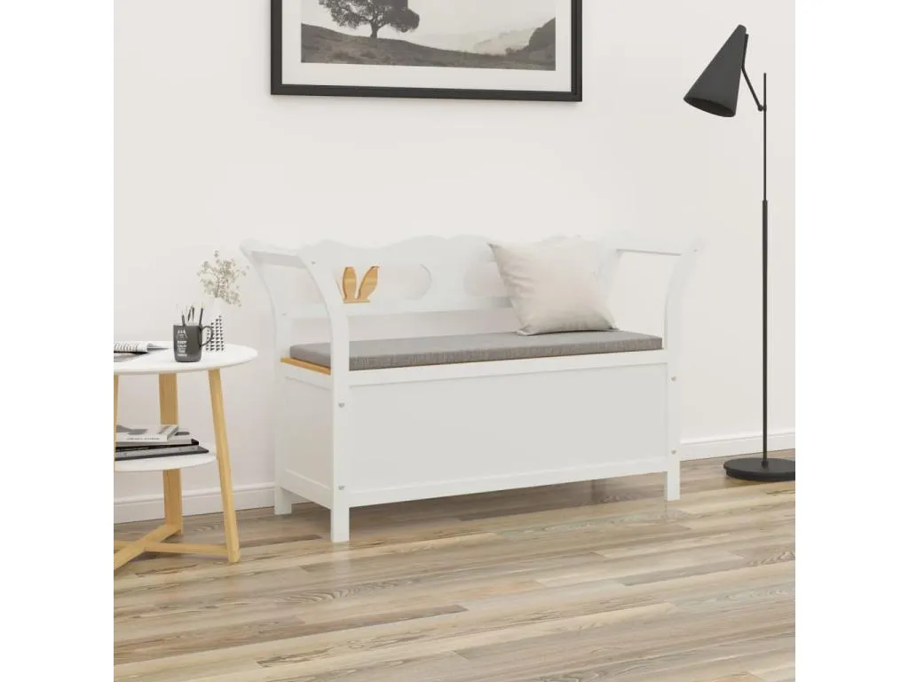 Banco de madera maciza de abeto Nidovia 107x45x75,5 cm wem1229013