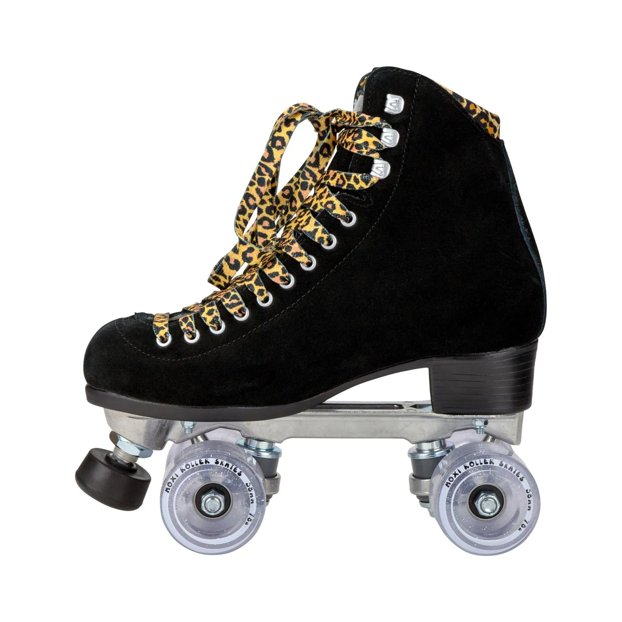 Riedell Quad Roller Skates - Panther Black Suede - Image 2