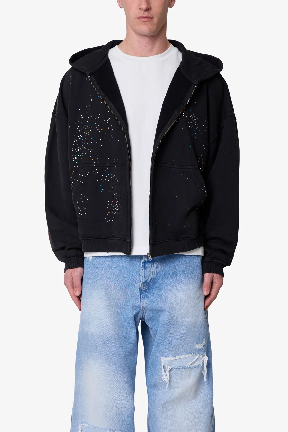 Crystal Hoodie - Washed Black