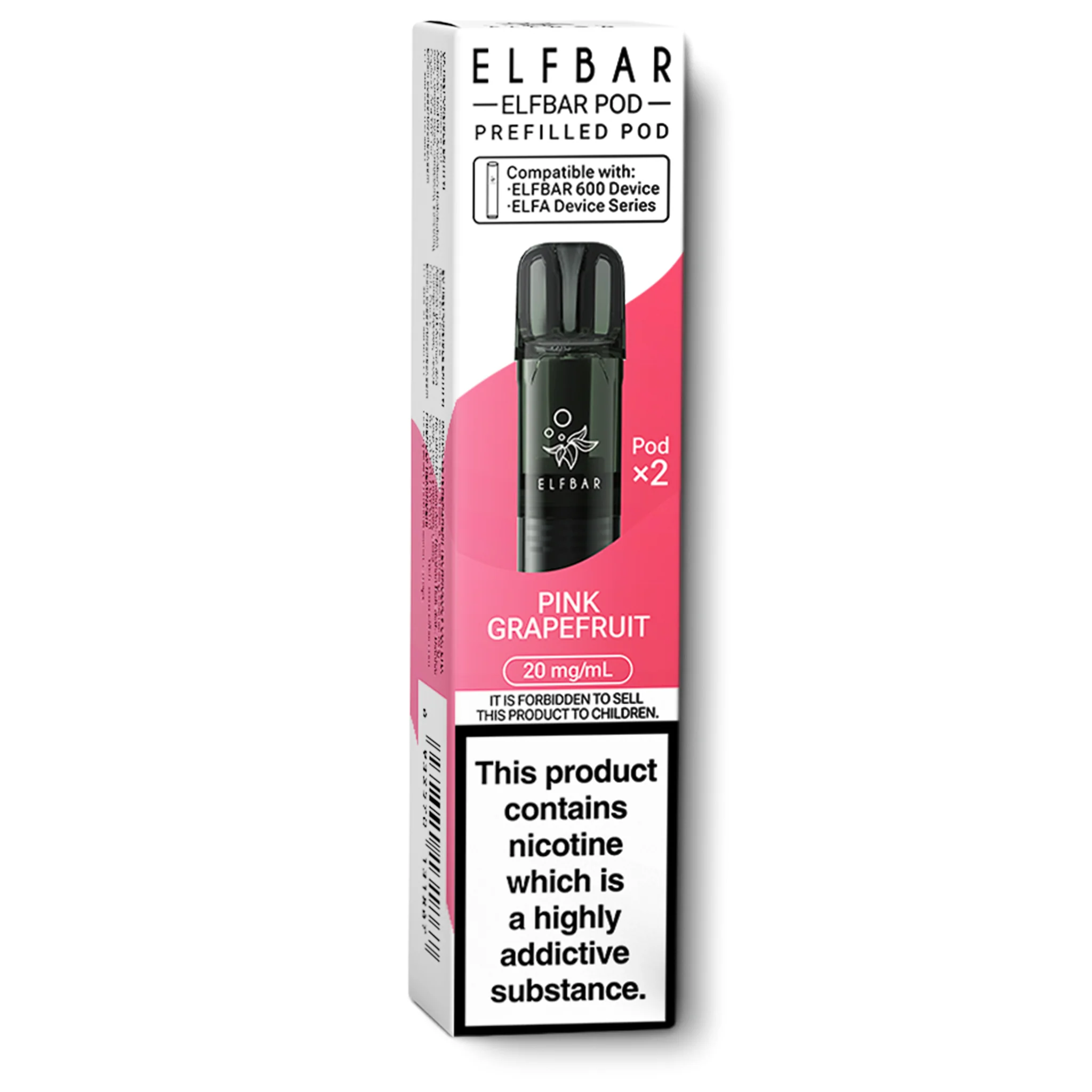 Pink Grapefruit Elfbar 600 Prefilled Pods