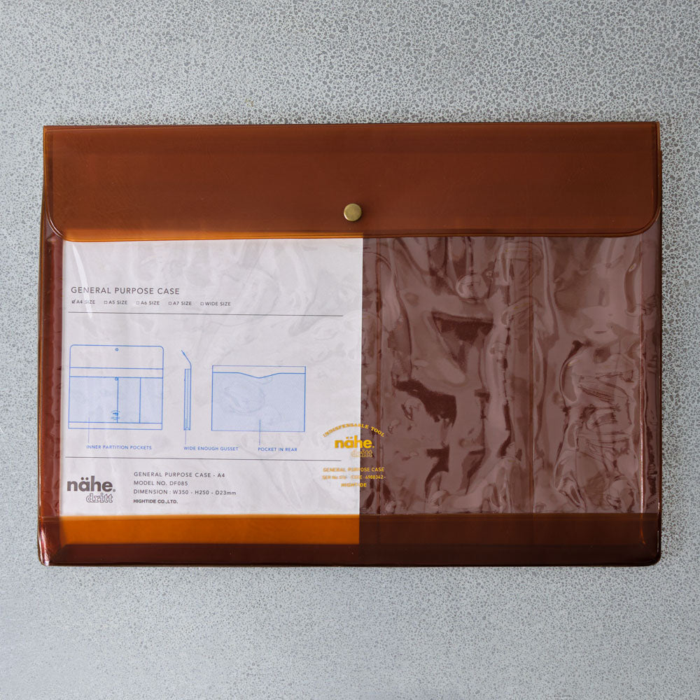 Pochette polyvalente pour documents - Marron