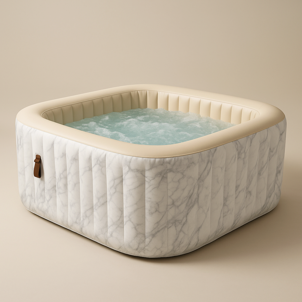 Spas hinchables 160x160x70 Mármol/Beige HmbctPy478bI