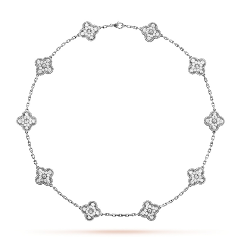 Replicate Vintage Alhambra necklace, 10 motifs(1:1 replica) - Original Replica Club
