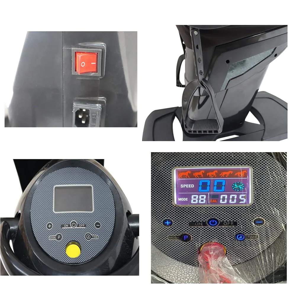 EQCOTWEA Electric Horse Riding Machine, 200w, 4 Modes, Black - Image 4 EQCOTWEA Electric Horse Riding Machine, 200w, 4 Modes, Black - Image 4