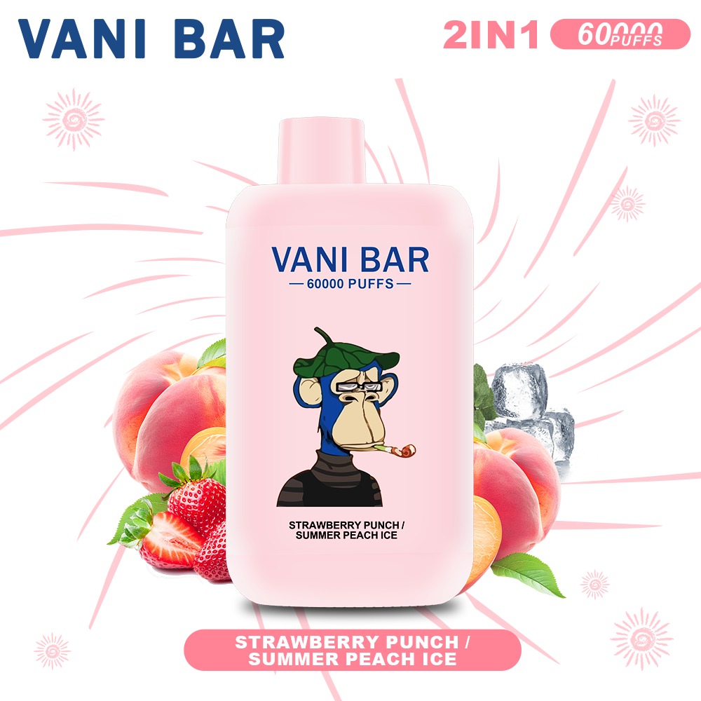 【VANI BAR】60000 PUFFS 2-in-1 & STRAWBERRY PUNCH / SUMMER PEACH ICE