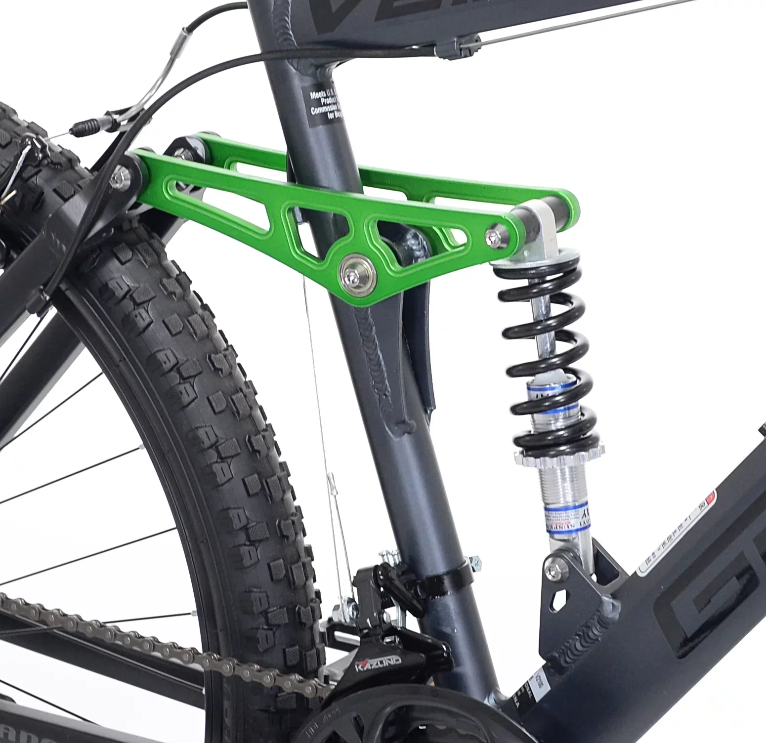Genesis V2100 Men's Dual Suspension Mountain Bike, 26in, Slate Gray - Image 5 Genesis V2100 Men's Dual Suspension Mountain Bike, 26in, Slate Gray - Image 5