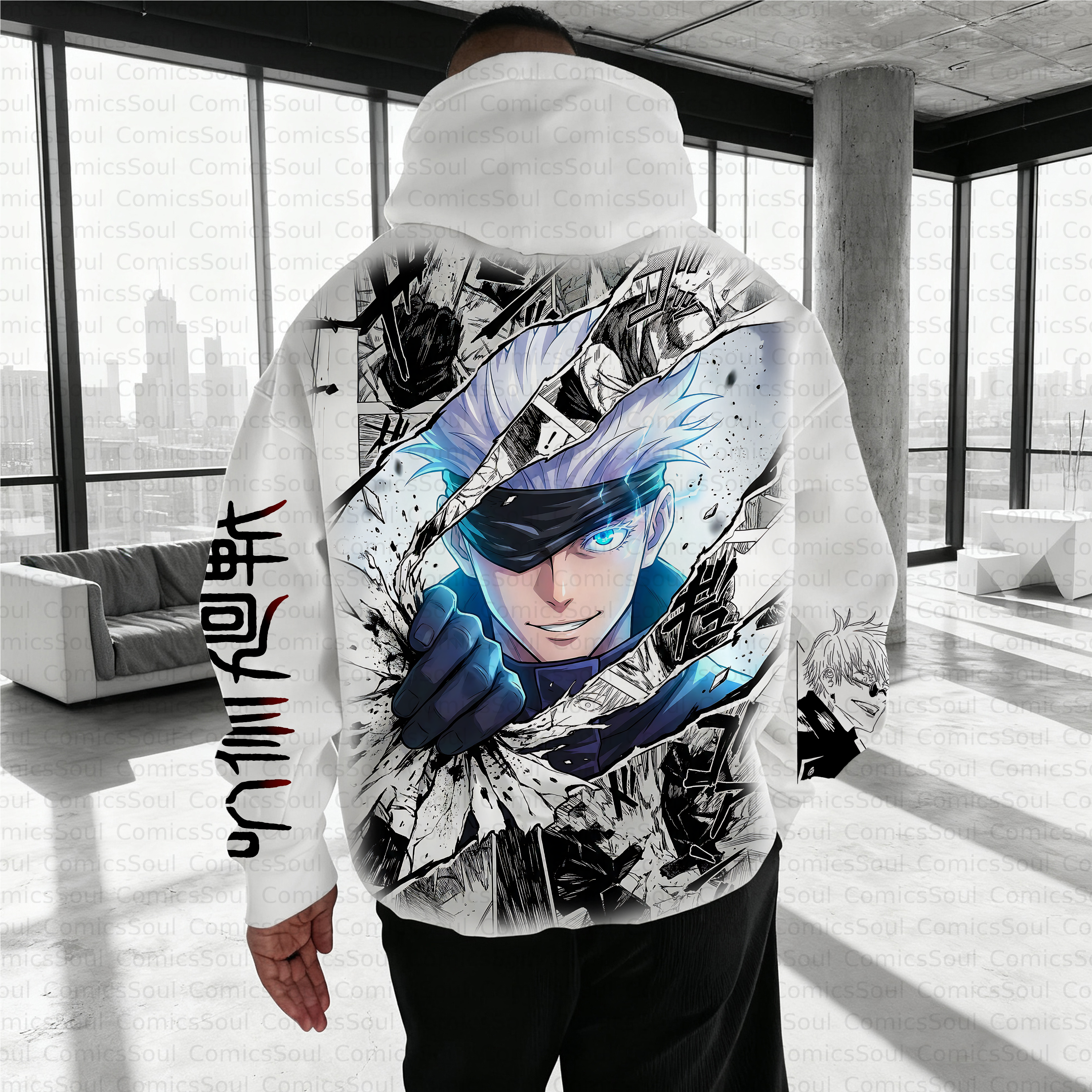Unisex Anime Inspired Vintage Plush Hoodie