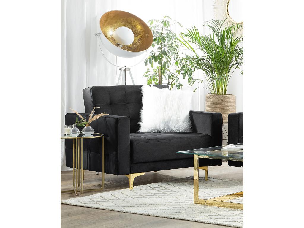 Sillón Confortzx Terciopelo Negro