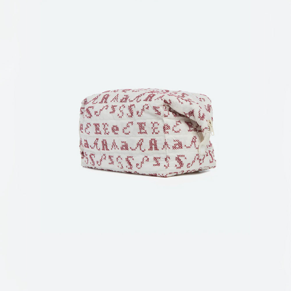 Sea NY - Trousse de toilette brodée - Crème