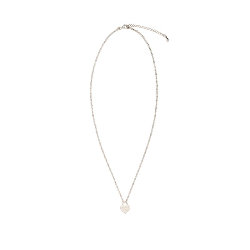 HUMAN MADE HEART SILVER NECKLACE