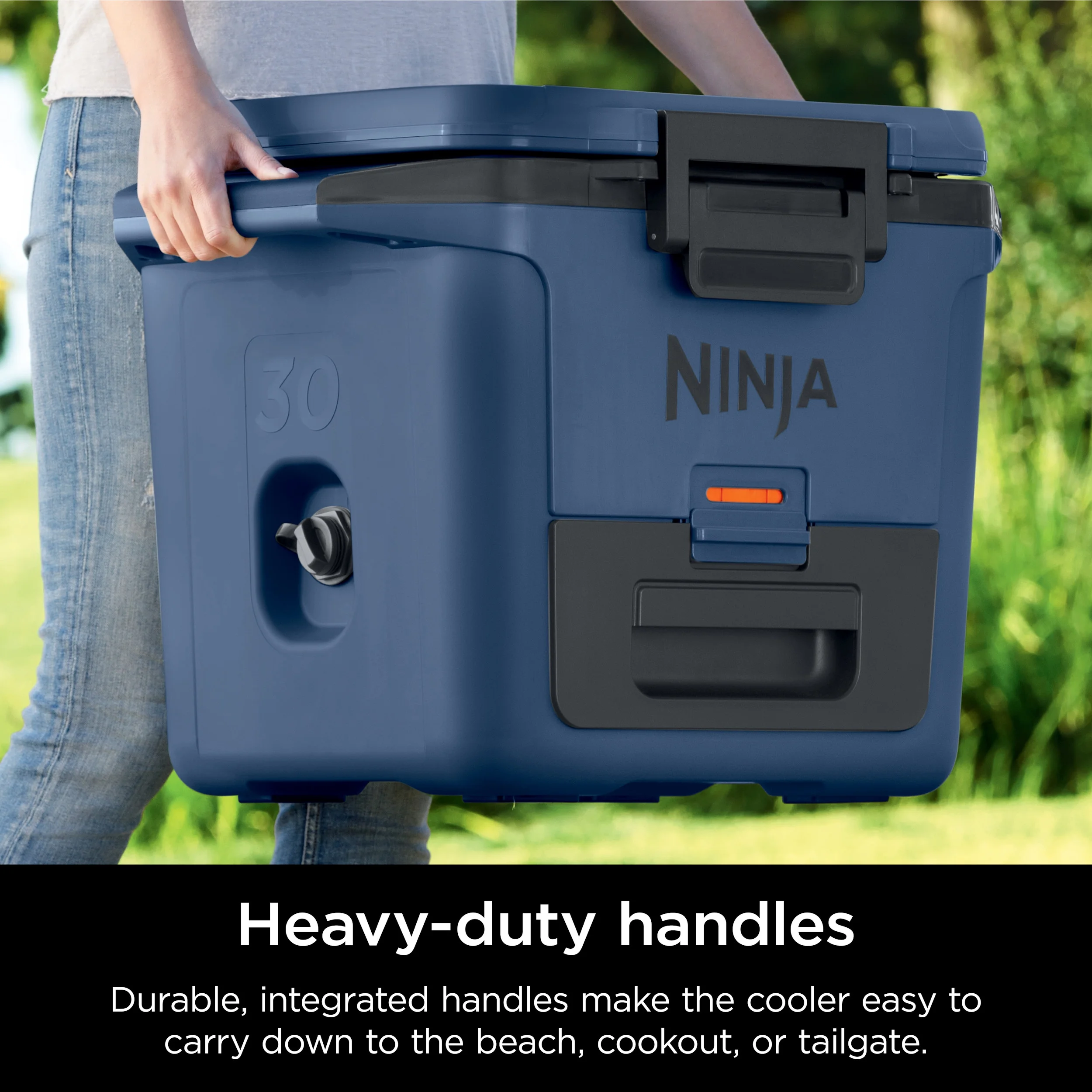 Ninja FrostVault 30qt Hard Cooler with Dry Zone, Ice Chest Cooler, White, FB131WH - Image 25