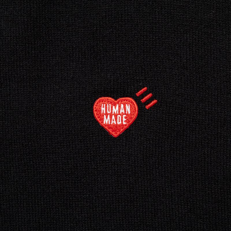 HUMAN MADE HEART BADGE KNIT SWEATER