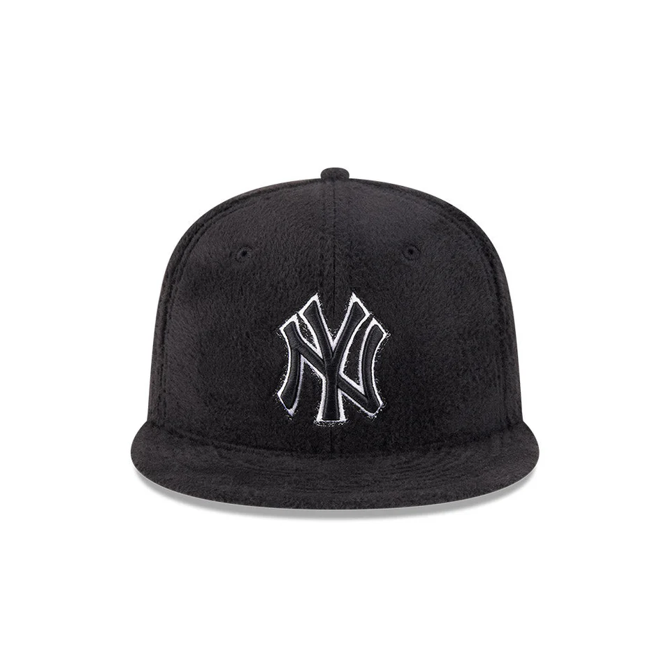 New Era New York Yankees All-Black Wool 59FIFTY Fitted Hat - 2008 All-Star Game Patch - Byluuna Headwear
