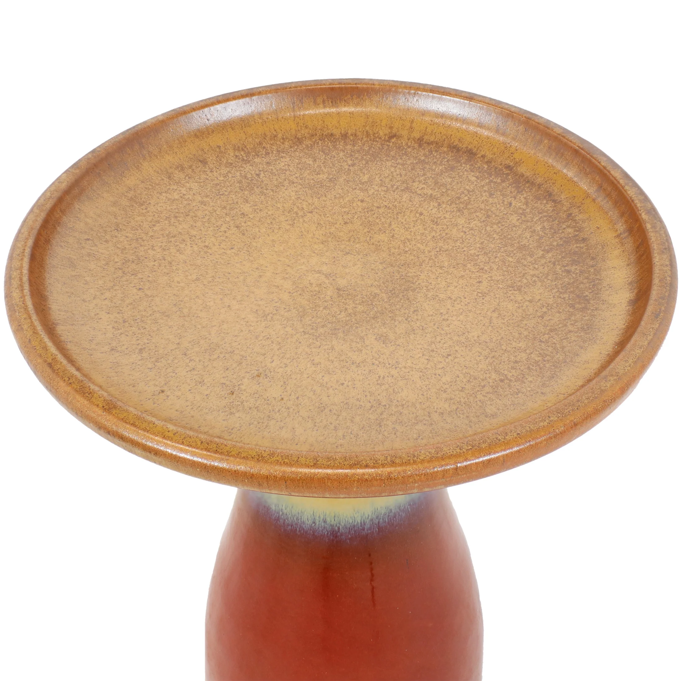Sunnydaze Freestanding Ceramic Outdoor Bird Bath, Glazed, UV-Resistant Galaxy Blue Finish - Image 42
