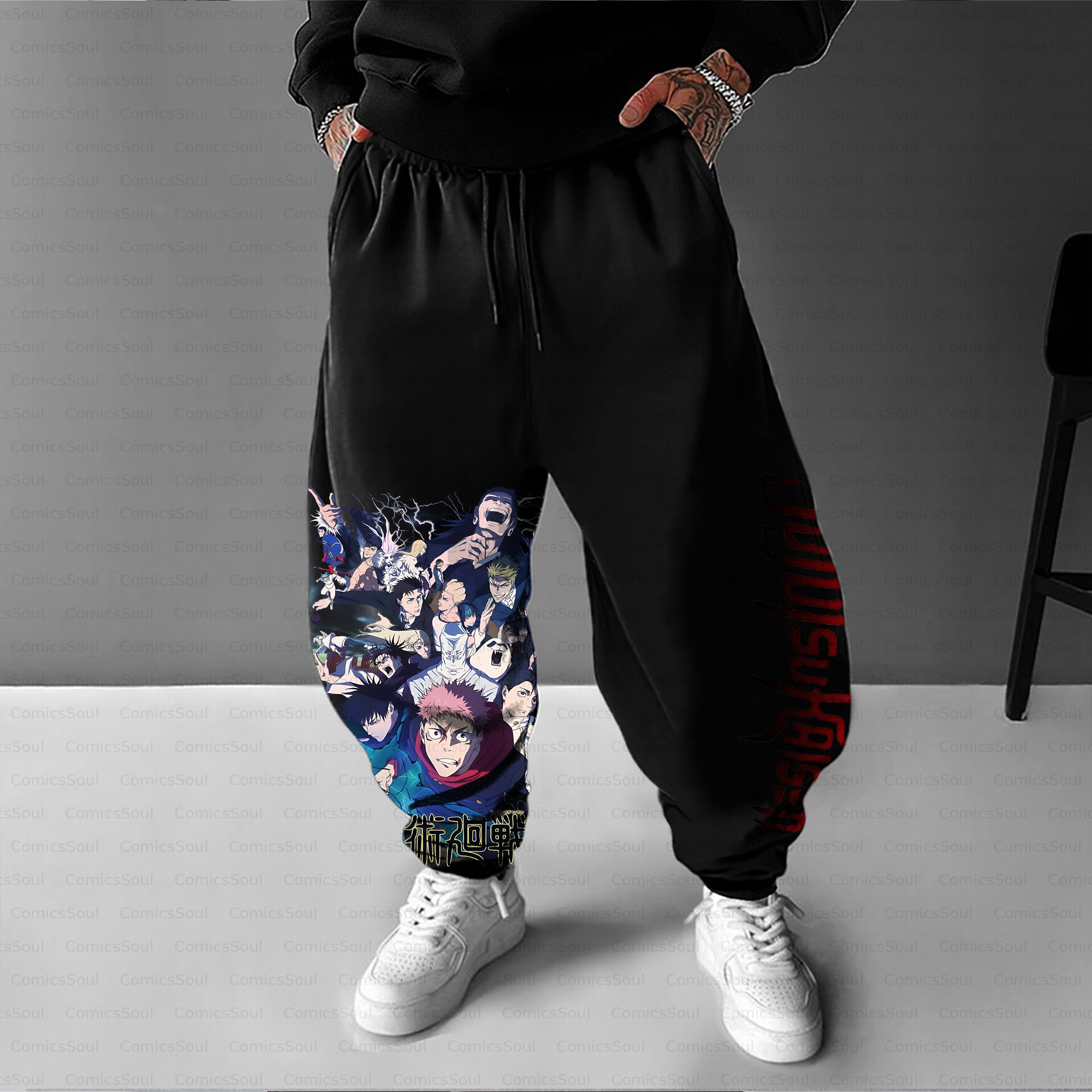 Unisex Casual Anime Streetwear Pant