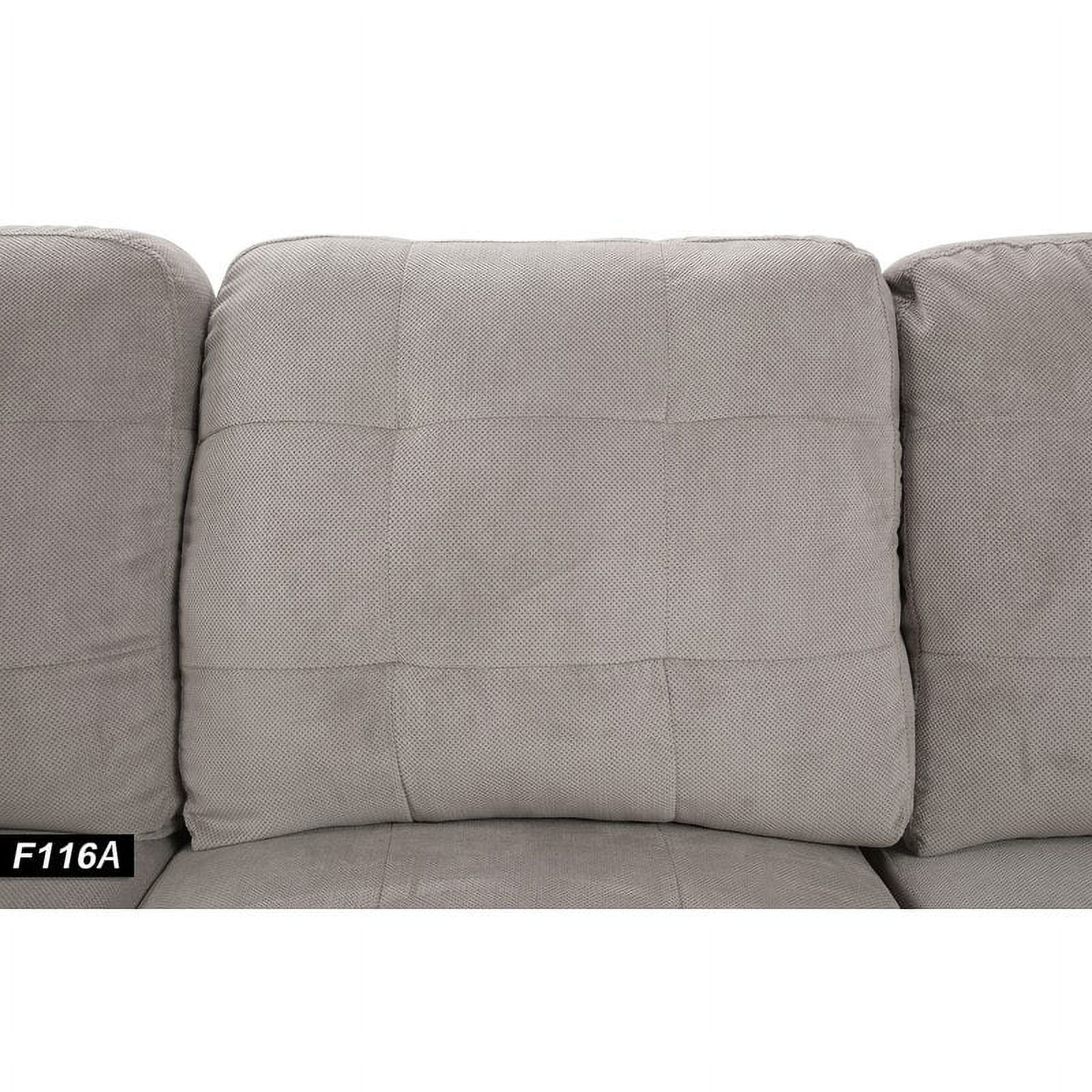 Harlee 112" Wide Corner Sectional with Ottoman - Image 5