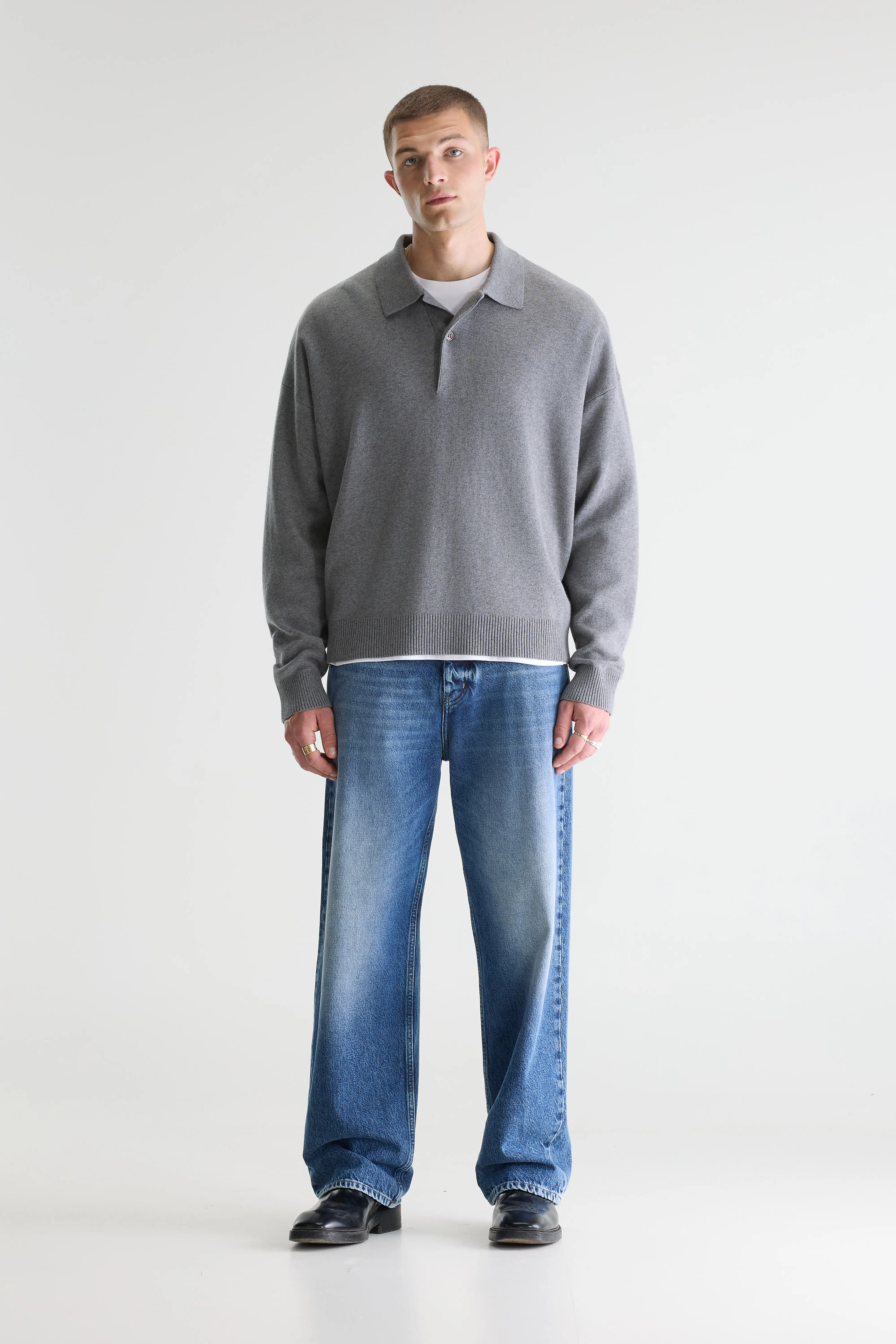 Bellerose Geobo polo neck sweater (261 / M / MID GREY)