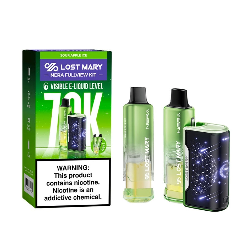Lost Mary Nera Fullview 70K Disposable Vape Kit 24ml 5% (70000 Puffs)