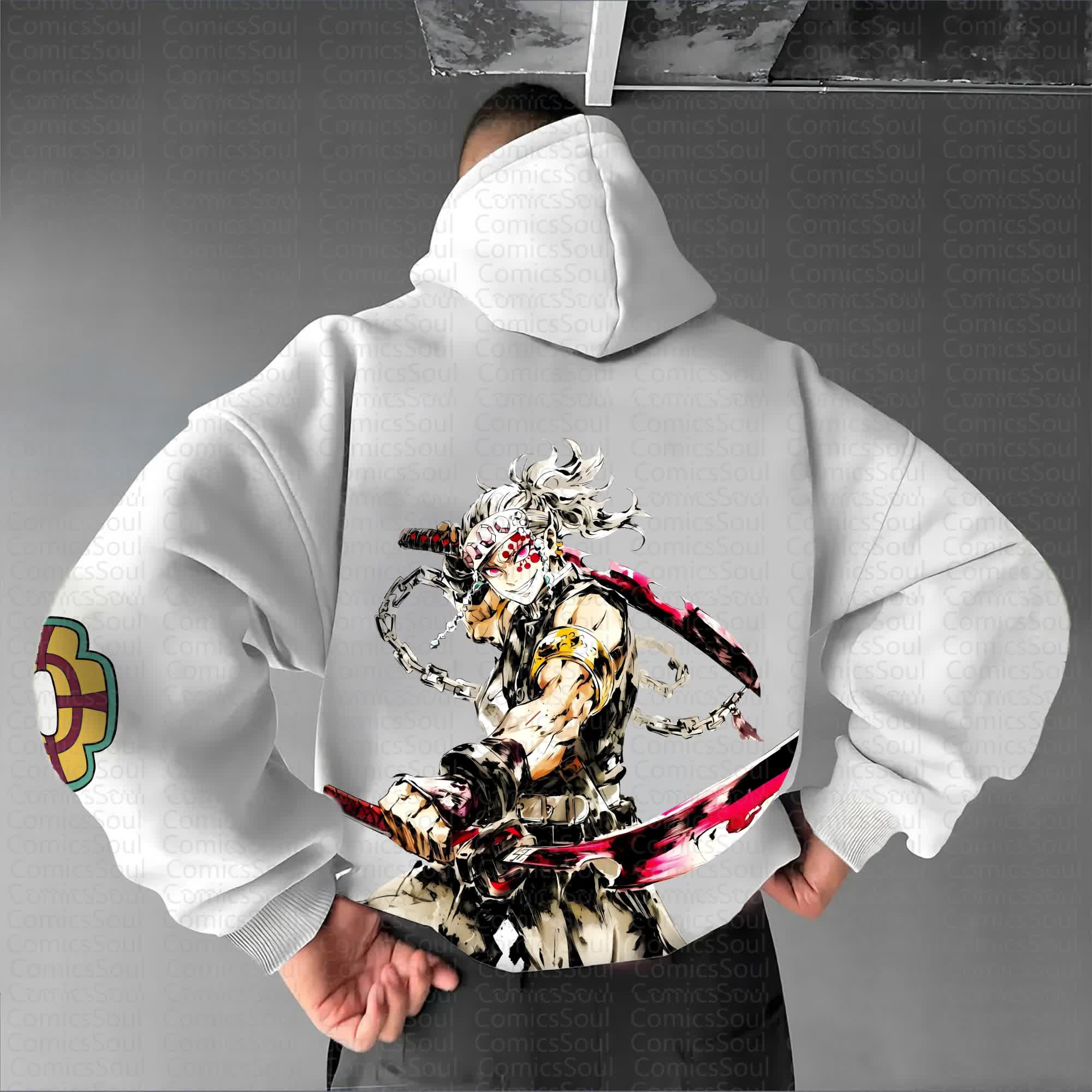 Unisex Anime Graphic Streetwear Vintage Hoodie丨Comicssoul