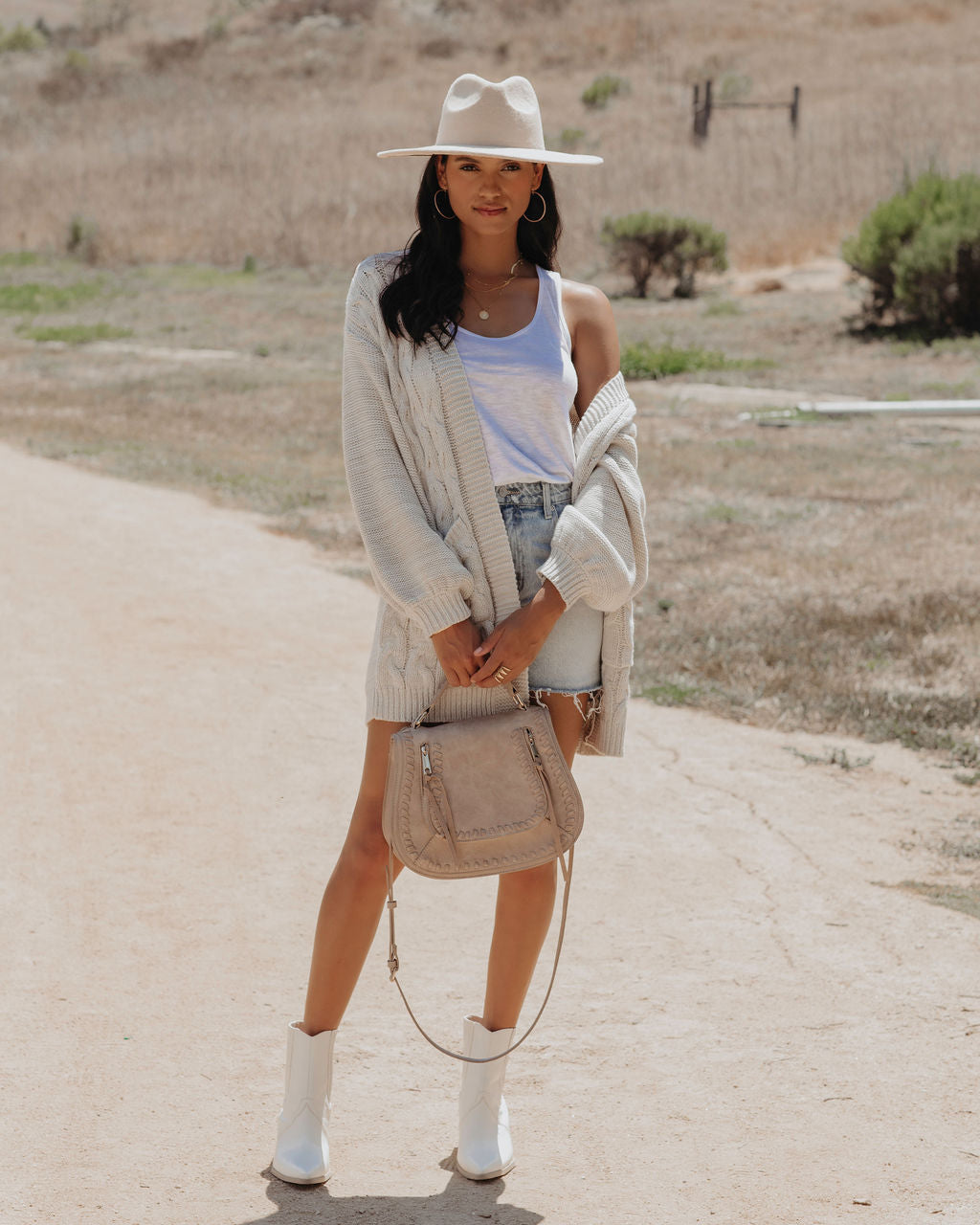 Cozy Up Cable Knit Pocketed Cardigan - Oatmeal - FINAL SALE - Se7enfashion