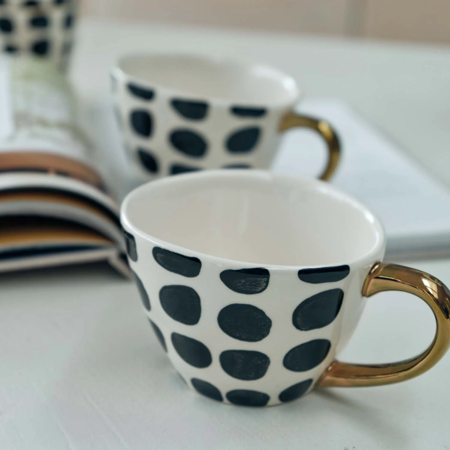 Edie Polka Dot Mug, Set of 2
