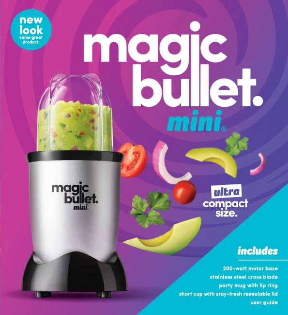 Magic Bullet® Mini 14 oz. Compact Personal Blender Silver/Black - Image 11