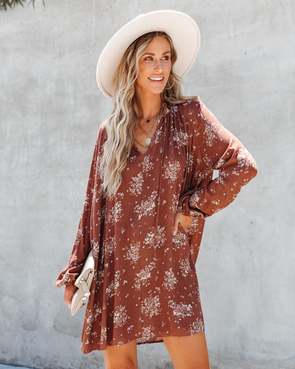 Rowan Floral Babydoll Dress - Se7enfashion
