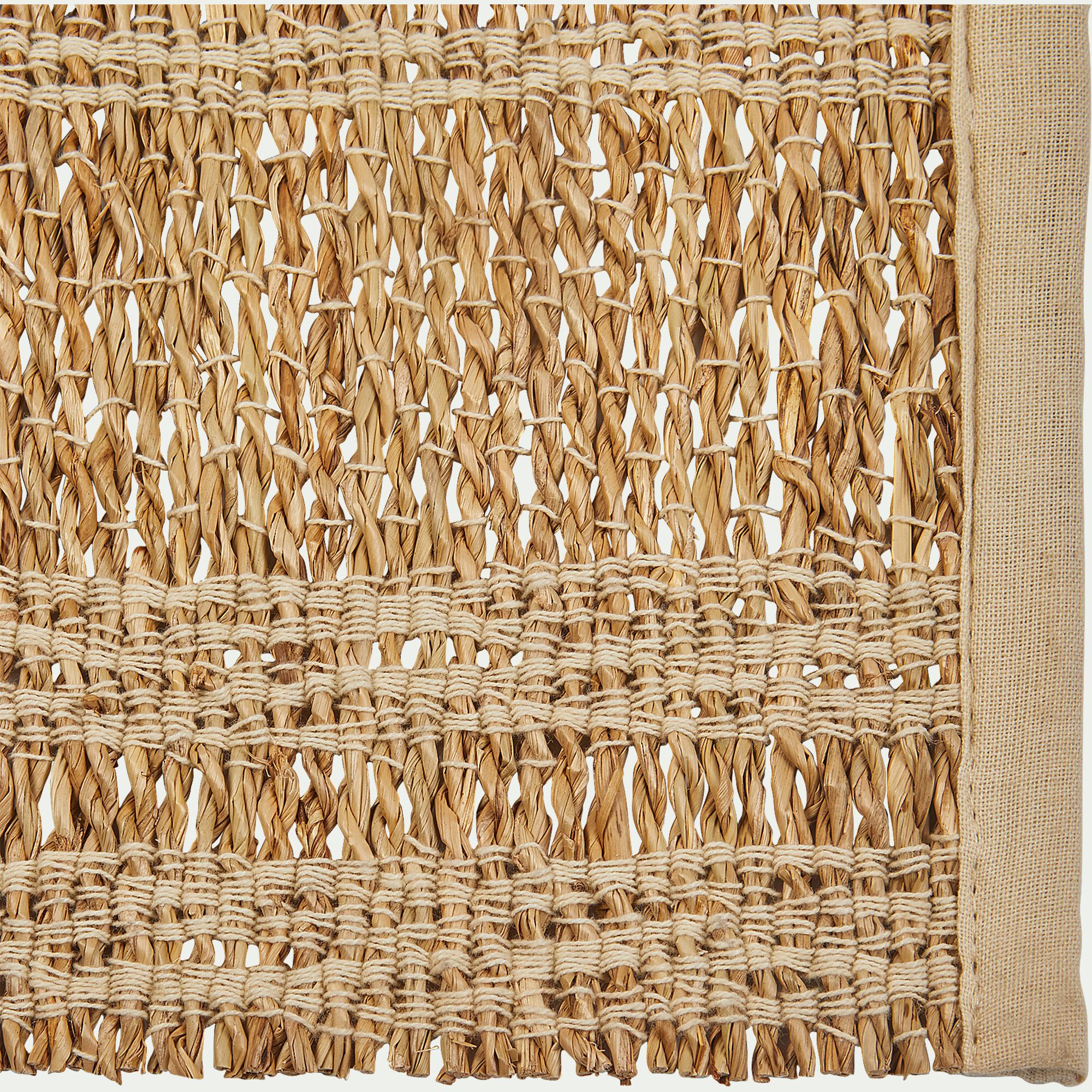 SONA - Set de table en paille et en coton - naturel 33x48cm