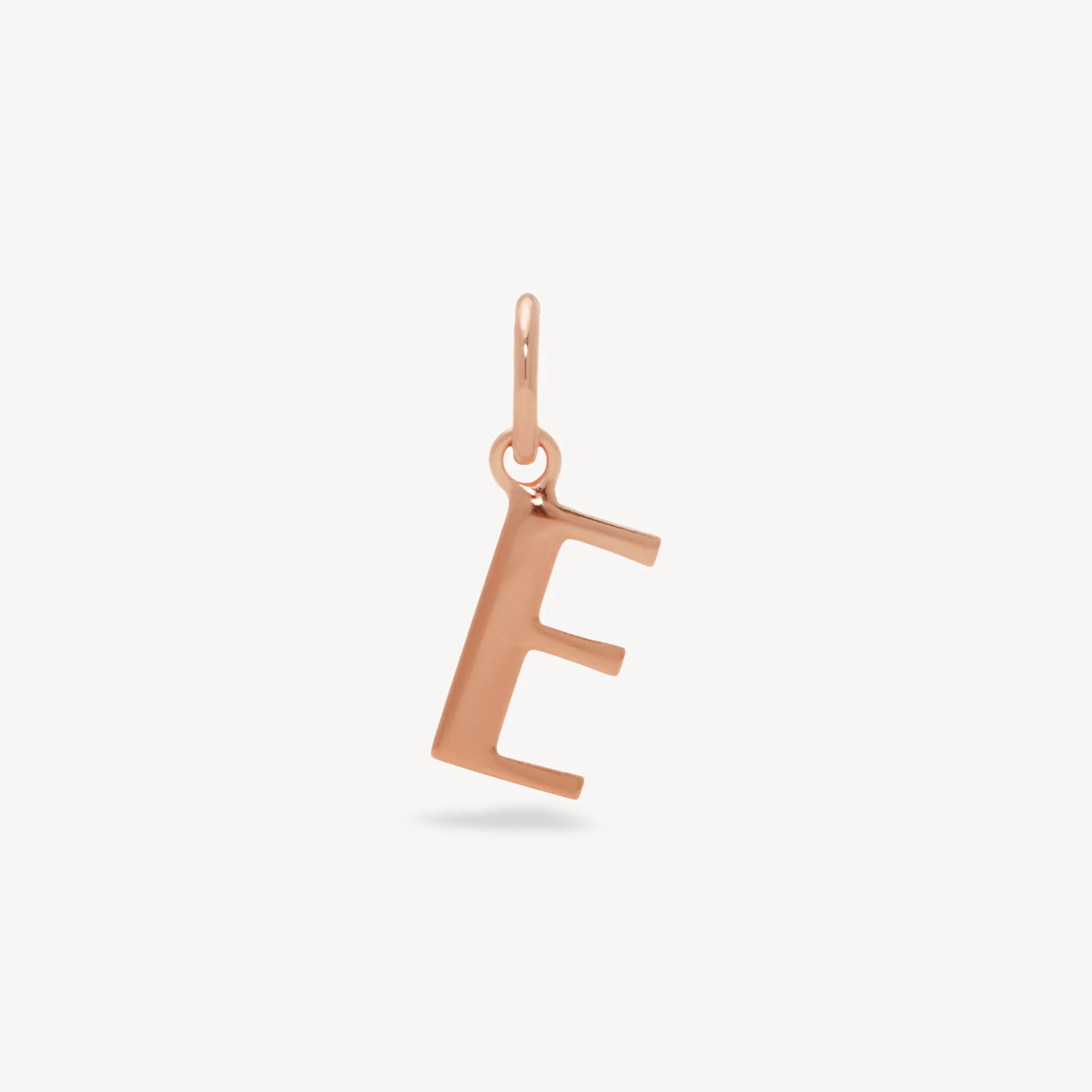 14k Rose Gold Vermeil Letter Charm