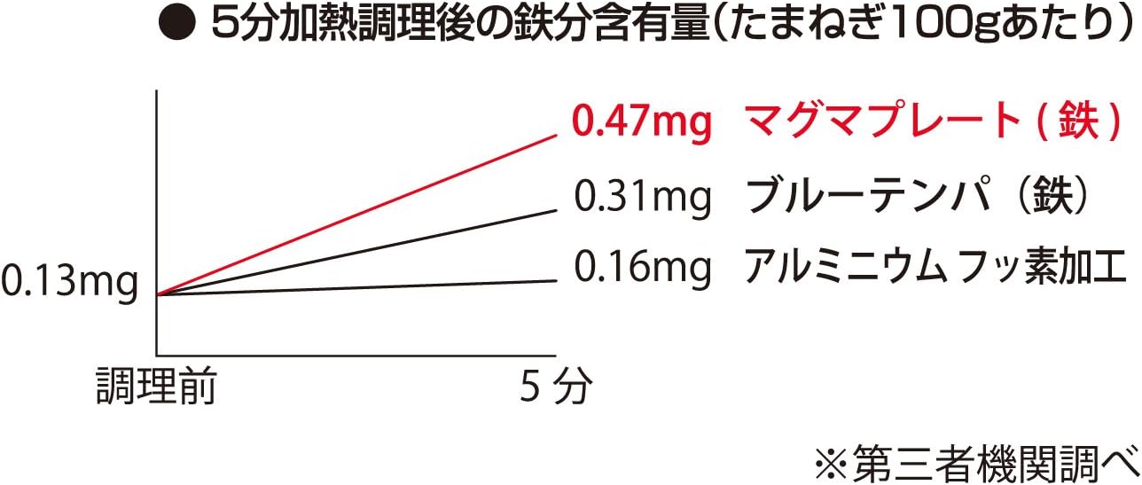 Takumi MGFR26 Frying Pan, Made in Japan, 10.2 inches (26 cm), Induction Compatible, Magma Plate, Iron