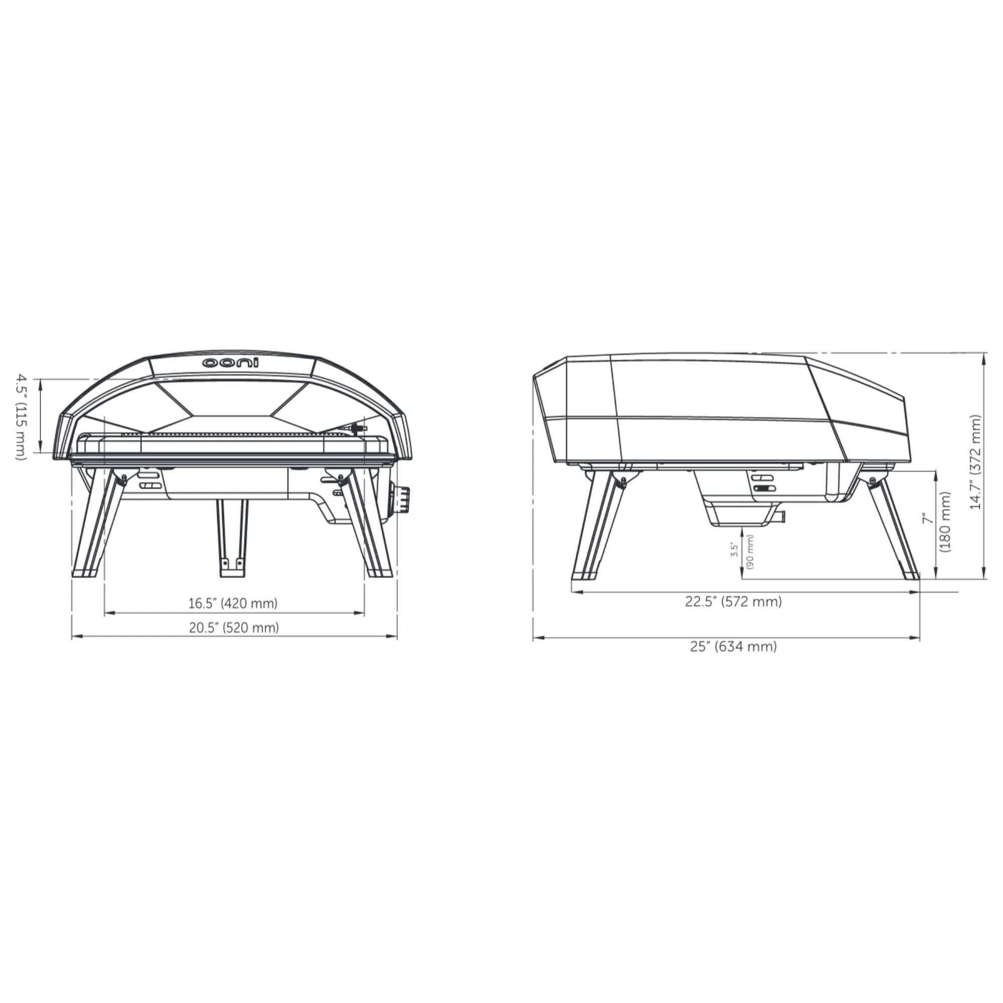 Open Box Ooni Koda 16 Gas Powered Outdoor Portable Pizza Oven (#UU-POABOO) - Image 8