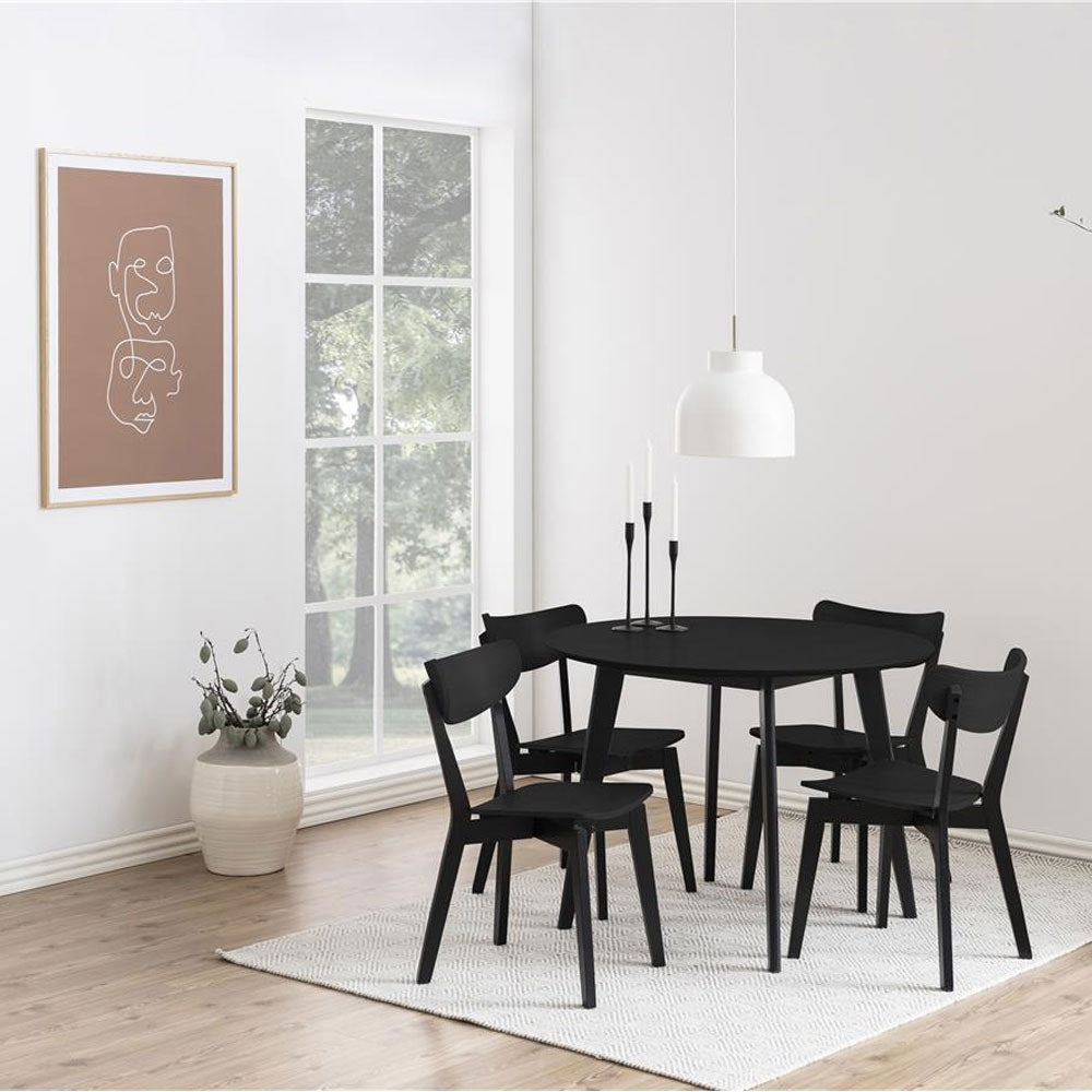 Lisomme Jade Houten Eetkamerstoel Zwart