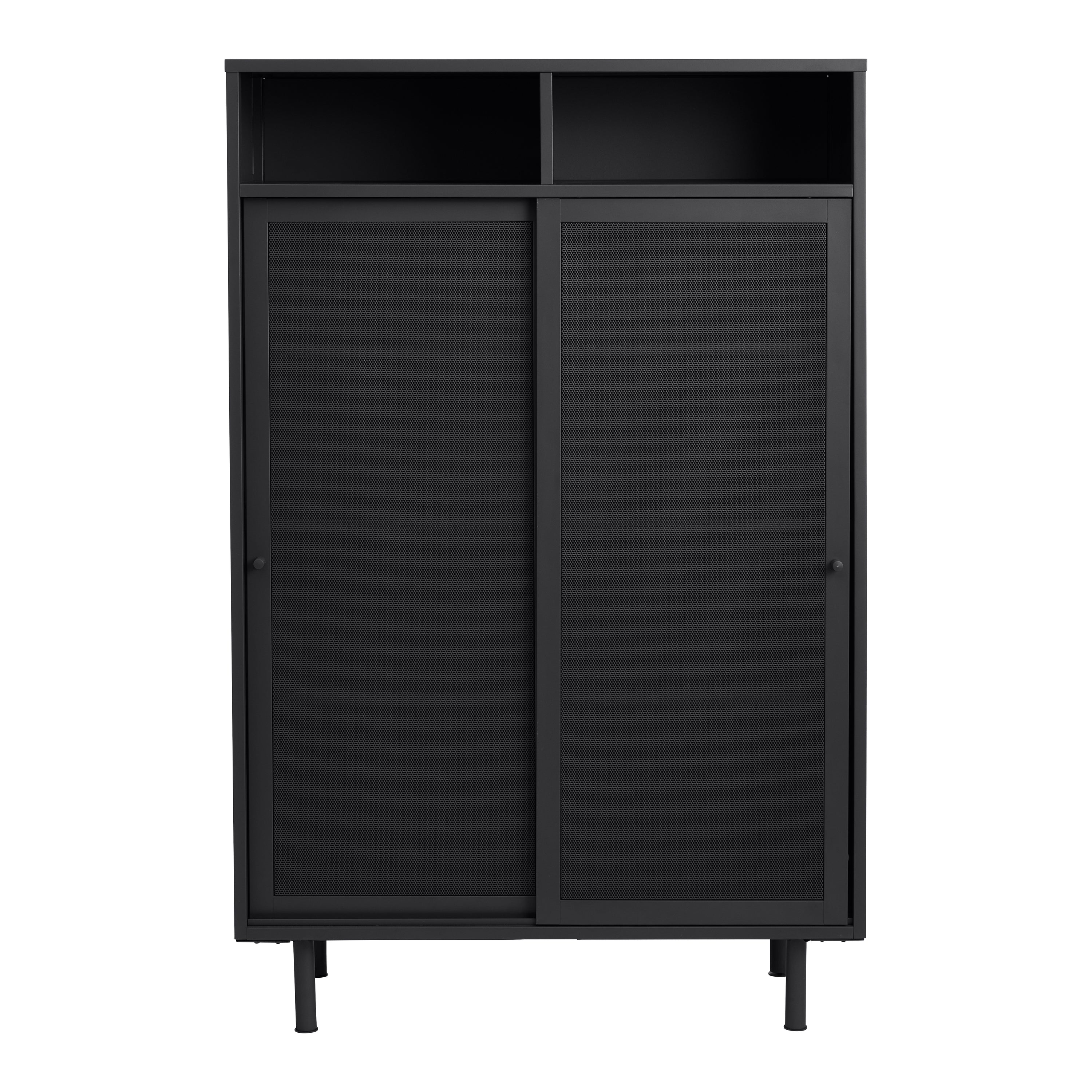 Blokker Tibbe Opbergkast - H 140 cm - Zwart