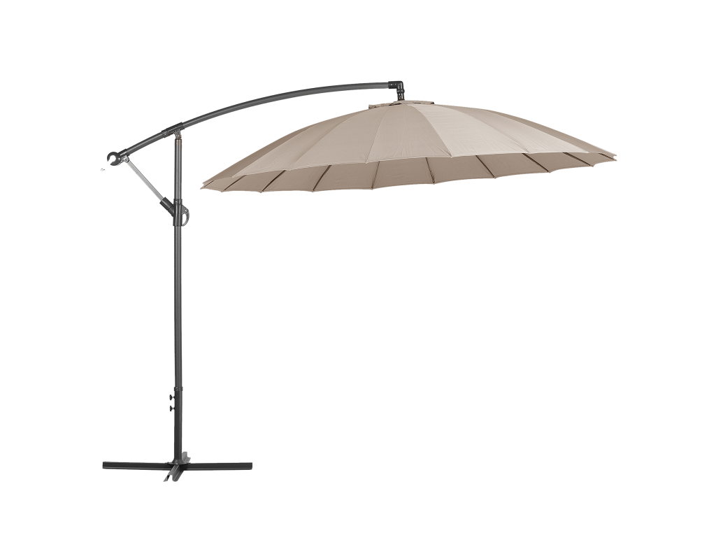 Sombrilla de jardín beige arena ⌀ 258 cm CALABRIA II