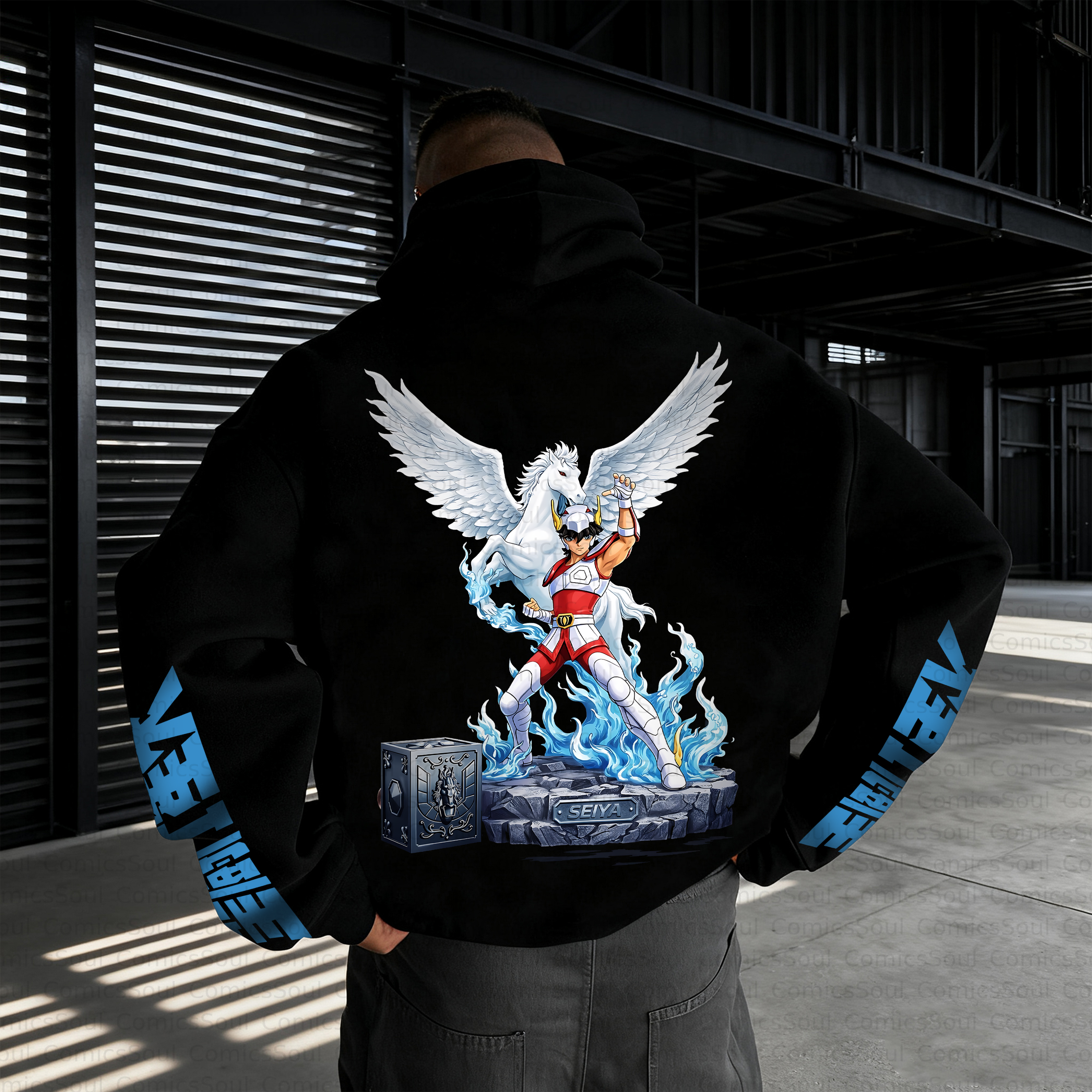 Unisex Anime Inspired Vintage Plush Hoodie