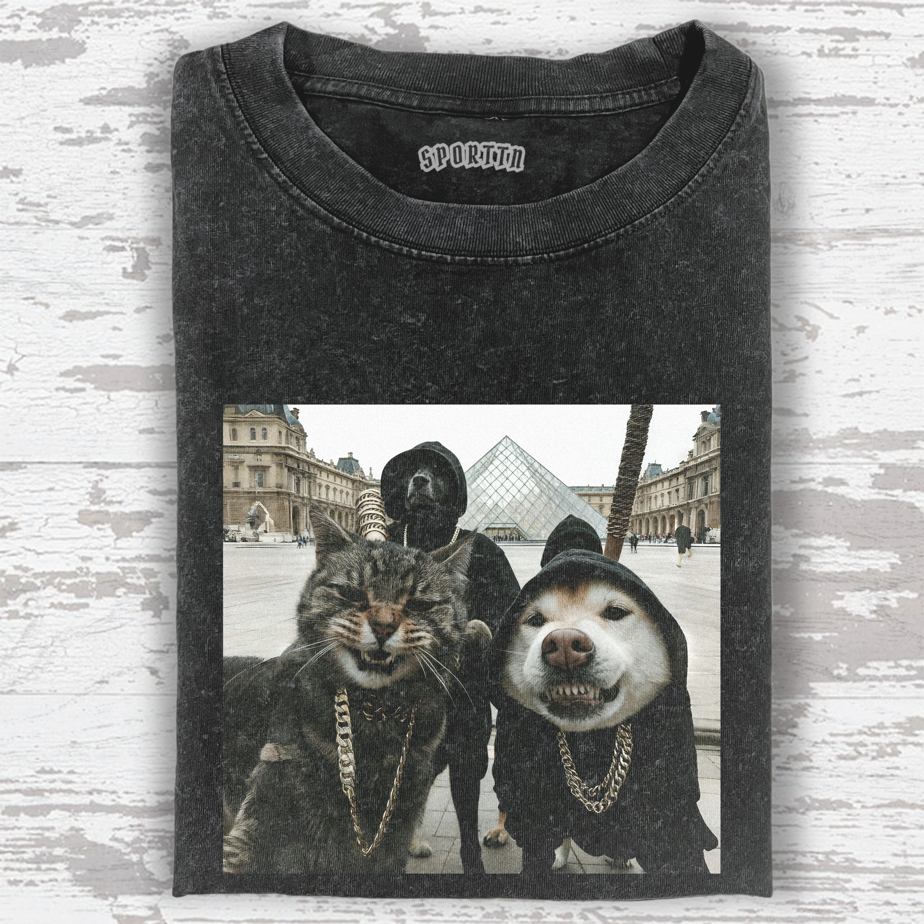 FUNNY CATS AND DOGS TEE