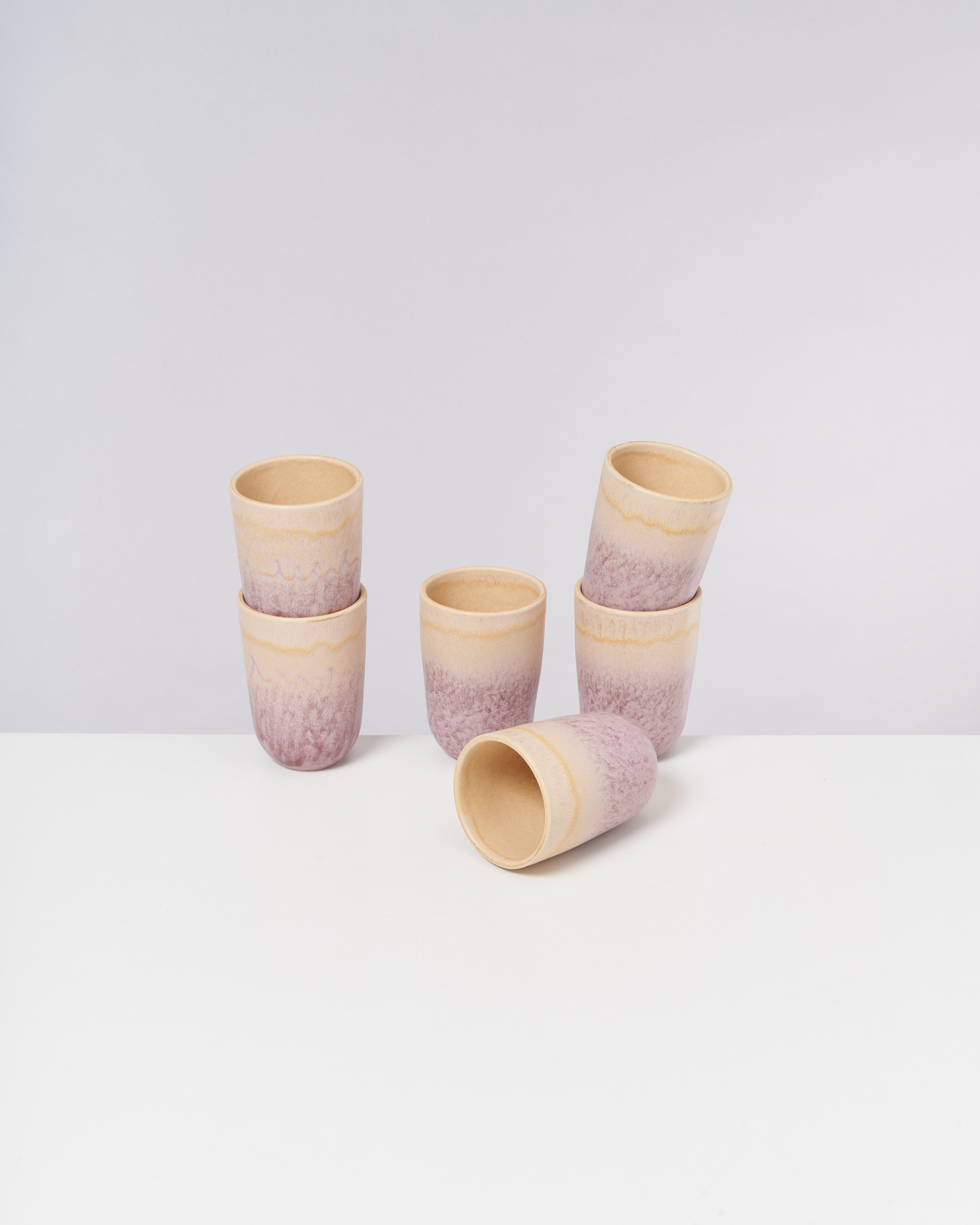 Copa Alto Becher groß apricot flieder