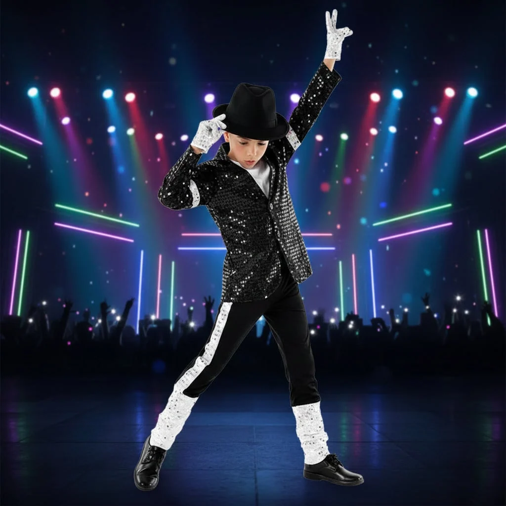 Halloween Costumes Kids Pop Star Dance Outfit - Image 2 Halloween Costumes Kids Pop Star Dance Outfit - Image 2
