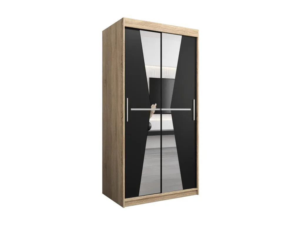 Armario Jmmhogar de puertas correderas 200/100/62 2 puertas (Jmmhogar/negro)
