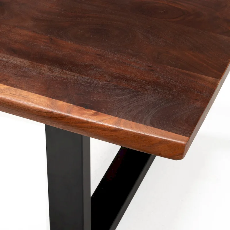 Modrest Taylor Contemporary Live Edge Wooden Dining Table