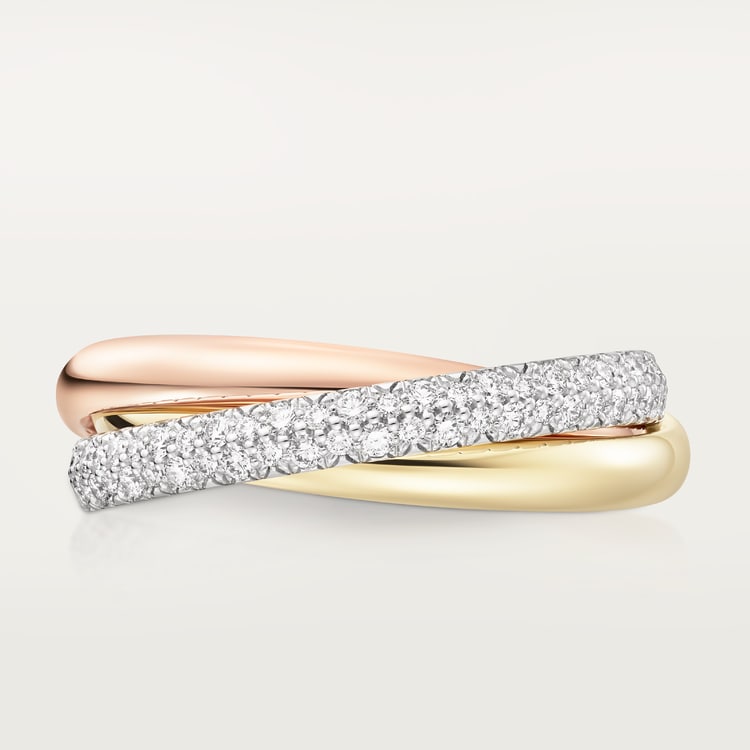 Replicate Trinity ring, small model, half-paved(1:1 replica) - Original Replica Club