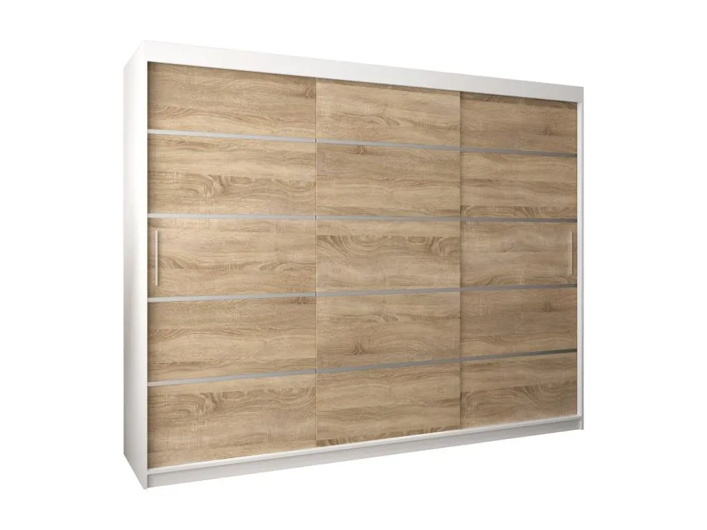 ARMARIO Boverdeco 1 DE PUERTAS CORREDERAS 200/250/62 3 puertas (blanco/Boverdeco)