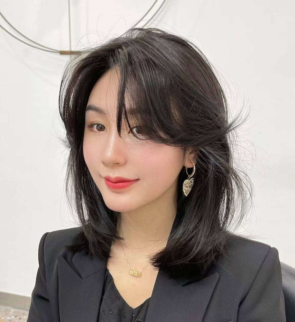 Chanel Hoop with Heart Dangle Earrings - Original Replica Club