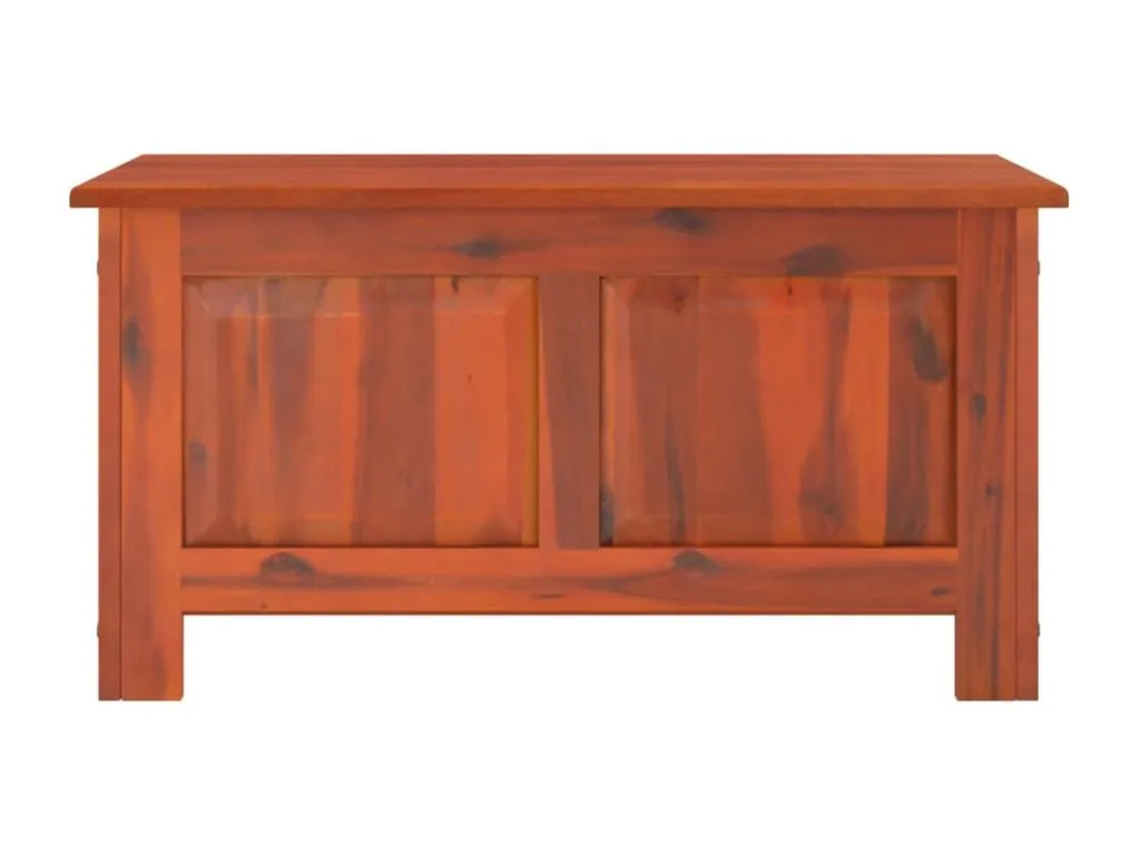 Baúl almacenamiento madera maciza acacia marrón dqa3386268