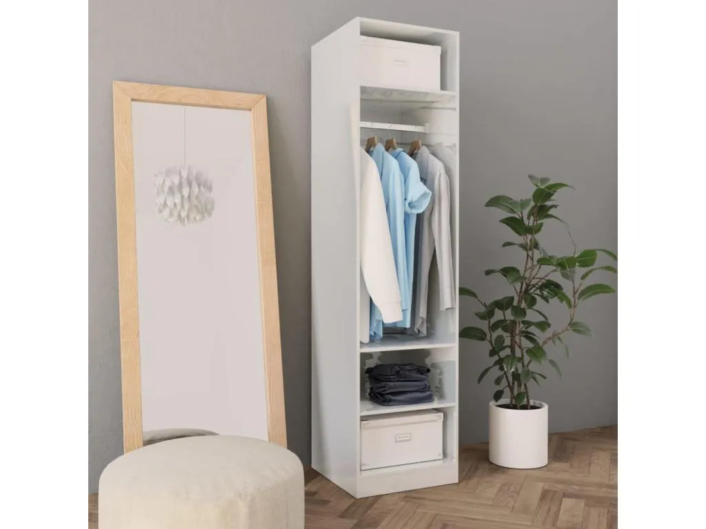 Armario Blanco brillo 50x50x200 cm Mobtrendy contrachapada bbel38514