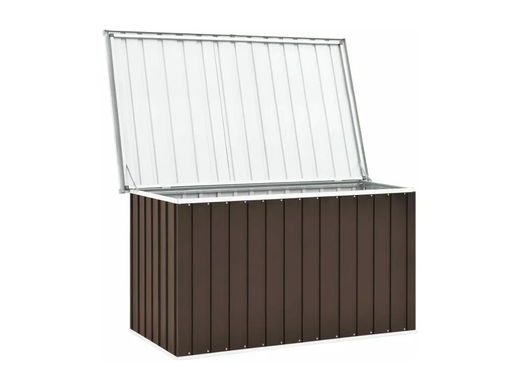 Caja de almacenaje para jardín marrón 149x99x93 cm lga1593543